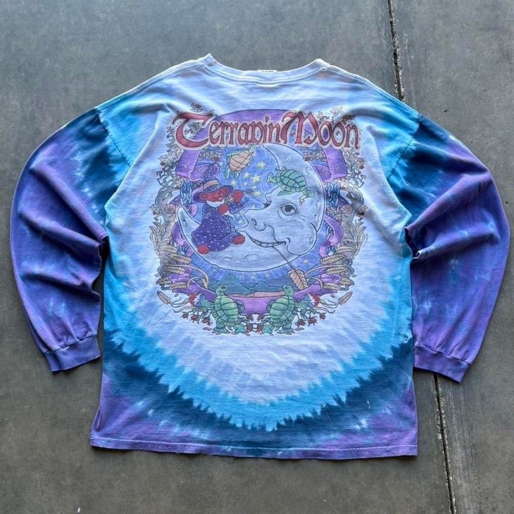 Vintage 2000 Grateful Dead AOP Tie Dye Long Sleeve Band Shirt